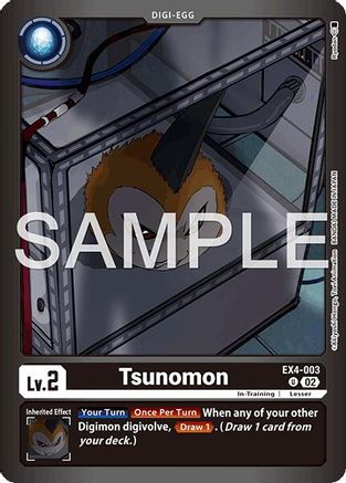 Tsunomon (EX4-003) - Limited Card Pack -Billion Bullet- Foil