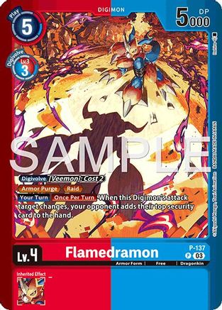 Flamedramon (P-137) - Limited Card Pack -Billion Bullet- Foil