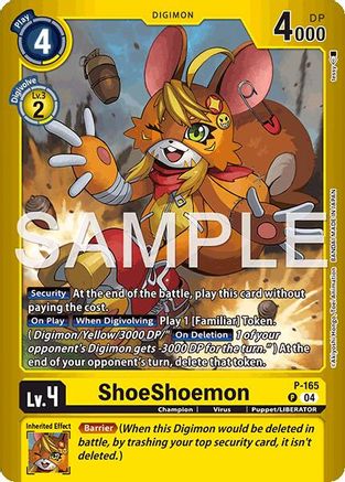 ShoeShoemon (P-165) - Limited Card Pack -Billion Bullet- Foil