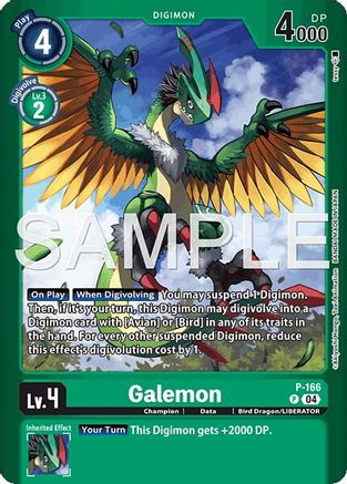 Galemon (P-166) - Limited Card Pack -Billion Bullet- Foil