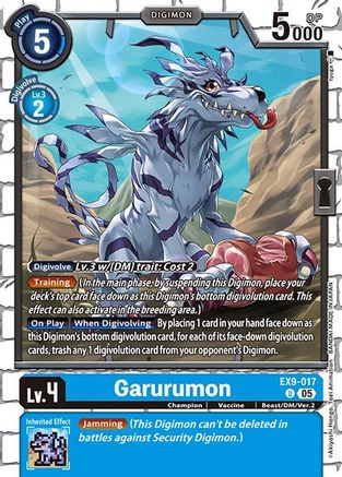 Garurumon (EX9-017) - Versus Monsters