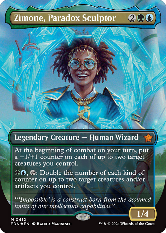 Zimone, Paradox Sculptor (FDN-412) - Foundations (Borderless) Foil