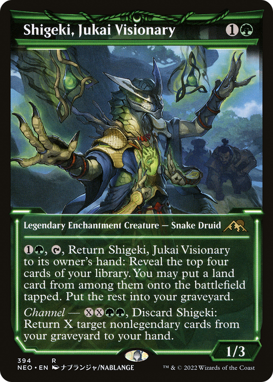 Shigeki, Jukai Visionary (NEO-394) - Kamigawa: Neon Dynasty: (Showcase) Foil