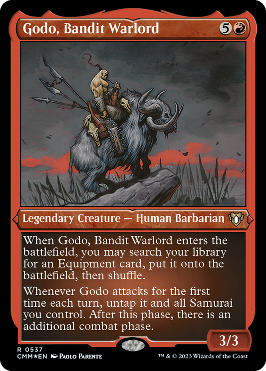 Godo, Bandit Warlord (CMM-537) - Commander Masters Etched Foil