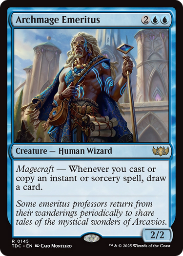 Archmage Emeritus (TDC-145) - Commander: Tarkir: Dragonstorm
