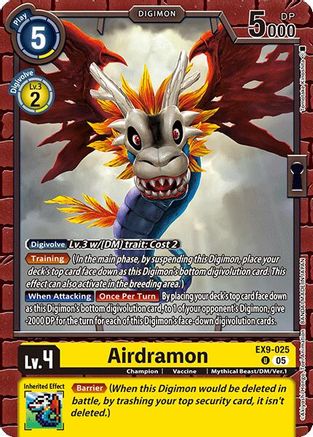 Airdramon (EX9-025) - Versus Monsters
