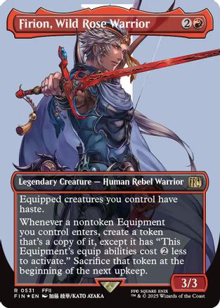 Firion, Wild Rose Warrior (Borderless) (Surge Foil) (FIN-531) - FINAL FANTASY Foil