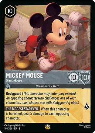 Mickey Mouse - Giant Mouse (199/204) - Reign of Jafar