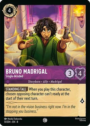 Bruno Madrigal - Single-Minded (51/204) - Reign of Jafar Cold Foil