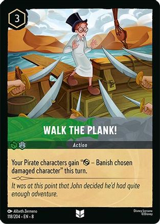 Walk the Plank (118/204) - Reign of Jafar Cold Foil