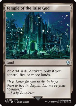 Temple of the False God (FIC-438) - Commander: FINAL FANTASY