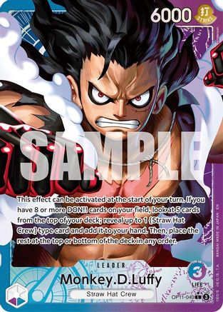 Monkey.D.Luffy (040) (Alternate Art) (OP11-040) - A Fist of Divine Speed Foil