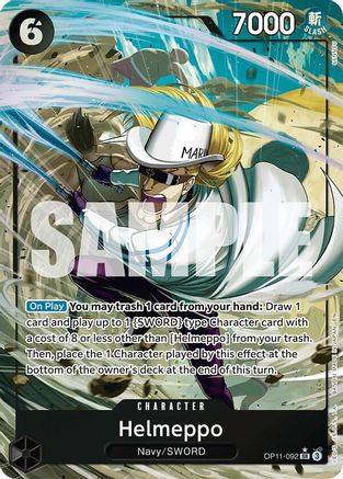 Helmeppo (Alternate Art) (OP11-092) - A Fist of Divine Speed Foil