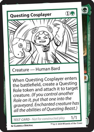 Questing Cosplayer (-) - Un-Known Event Playtest Cards