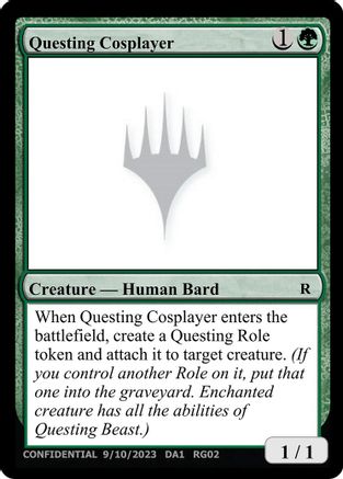Questing Cosplayer (-) - Un-Known Event Playtest Cards