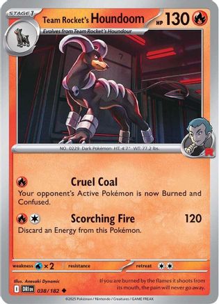 Team Rocket's Houndoom - 038/182 38 - SV10 Destined Rivals