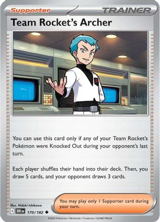 Team Rocket's Archer - 170/182 170 - SV10 Destined Rivals Reverse Holofoil