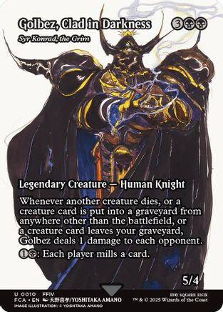 Golbez, Clad in Darkness - Syr Konrad, the Grim (Showcase) (FCA-010) - FINAL FANTASY: Through the Ages Foil