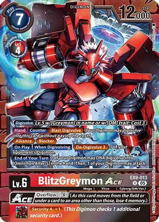 BlitzGreymon ACE (EX9-013) - Versus Monsters Foil