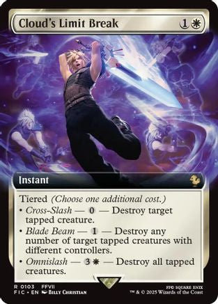 Cloud's Limit Break (Extended Art) (FIC-103) - Commander: FINAL FANTASY Foil