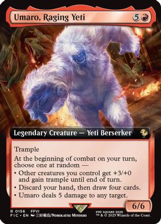 Umaro, Raging Yeti (Extended Art) (FIC-156) - Commander: FINAL FANTASY