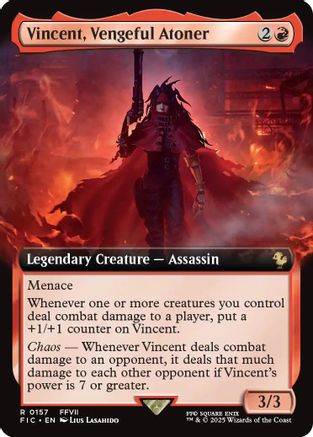 Vincent, Vengeful Atoner (Extended Art) (FIC-157) - Commander: FINAL FANTASY