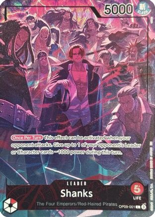 Shanks (English Version 2nd Anniversary Set) (OP09-001) - One Piece Promotion Cards Foil