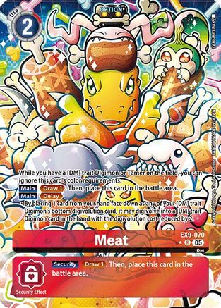Meat (Alternate Art) (EX9-070) - Versus Monsters Foil