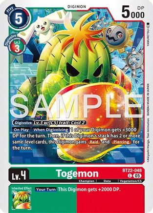 Togemon (BT22-048) - Cyber Eden