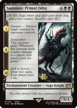 Summon: Primal Odin (PRE-121) - Prerelease Cards Foil