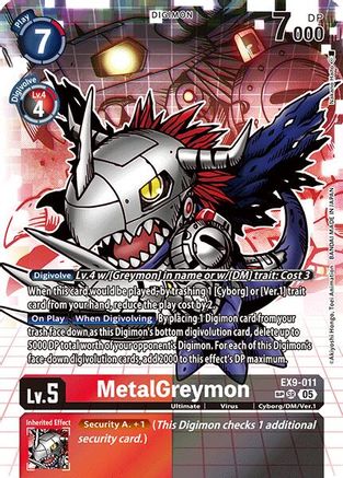 MetalGreymon (SP) (EX9-011) - Versus Monsters Foil