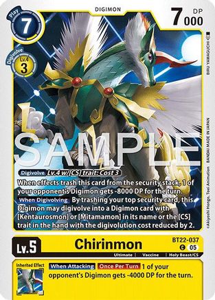 Chirinmon (BT22-037) - Cyber Eden