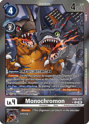 Monochromon (Limited Foil) (EX9-051) - Versus Monsters Foil