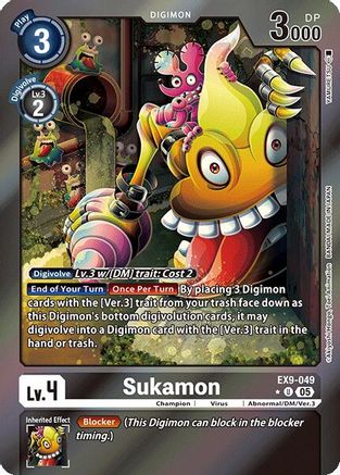 Sukamon (Limited Foil) (EX9-049) - Versus Monsters Foil