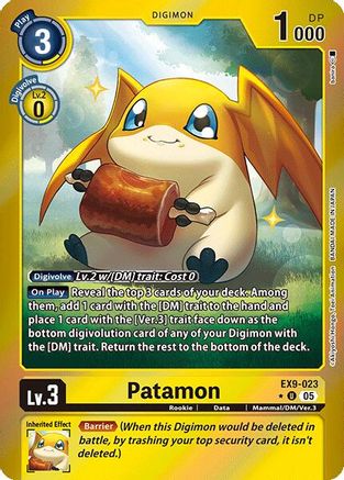 Patamon (Limited Foil) (EX9-023) - Versus Monsters Foil