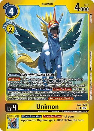Unimon (Limited Foil) (EX9-029) - Versus Monsters Foil