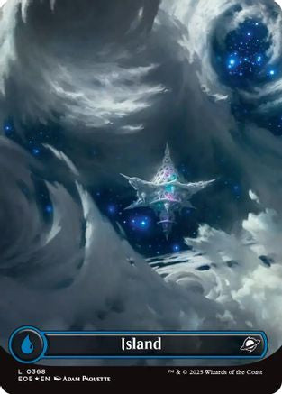 Island (0368) (Borderless) (Galaxy Foil) (EOE-368) - Edge of Eternities Foil