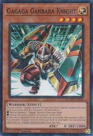 Gagaga Ganbara Knight (DUAD-EN002) - Duelist's Advance 1st Edition