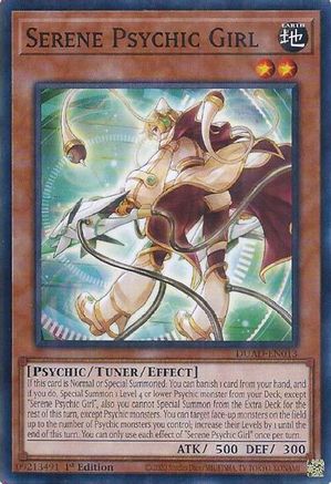 Serene Psychic Girl (DUAD-EN013) - Duelist's Advance 1st Edition