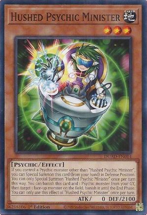 Hushed Psychic Minister (DUAD-EN014) - Duelist's Advance 1st Edition
