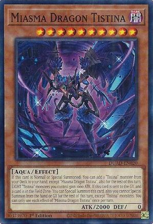 Miasma Dragon Tistina (DUAD-EN020) - Duelist's Advance 1st Edition