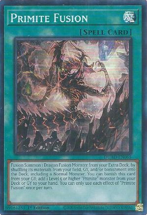 Primite Fusion (DUAD-EN065) - Duelist's Advance 1st Edition
