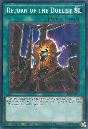 Return of the Duelist (card) (DUAD-EN071) - Duelist's Advance 1st Edition