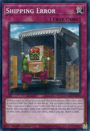 Shipping Error (DUAD-EN079) - Duelist's Advance 1st Edition