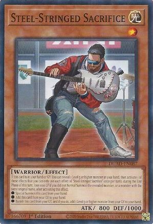 Steel-Stringed Sacrifice (DUAD-EN087) - Duelist's Advance 1st Edition