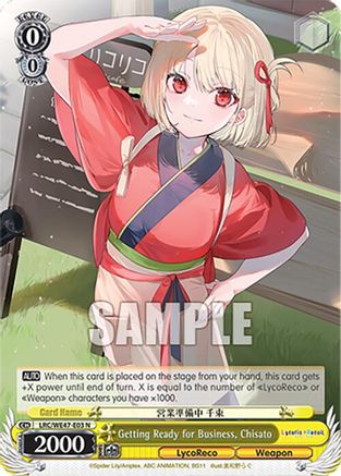 Getting Ready for Business, Chisato (LRC-WE47-E03 N) - Lycoris Recoil Premium Booster