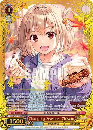 Changing Seasons, Chisato (SIR) (LRC-WE47-E18SIR SIR) - Lycoris Recoil Premium Booster