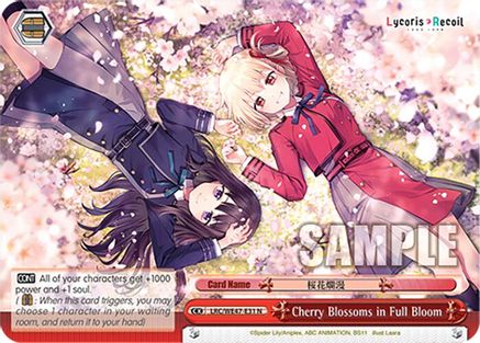 Cherry Blossoms in Full Bloom (LRC-WE47-E31 N) - Lycoris Recoil Premium Booster