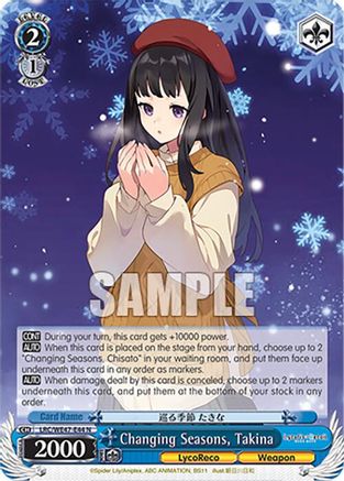Changing Seasons, Takina (LRC-WE47-E44 N) - Lycoris Recoil Premium Booster