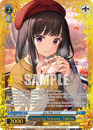 Changing Seasons, Takina (SIR) (LRC-WE47-E44SIR SIR) - Lycoris Recoil Premium Booster